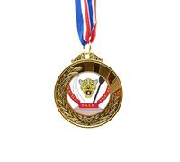 Congo National Emblem Country Gold Award Winner Medal First Place Ribbon