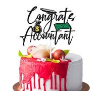 Congrats Accountant Cake Topper, Congrats CPA, Mastered It, Busniess University Accounting Graduation Party Decorations