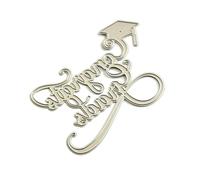 Congrats Grads Cutting Dies Carbon Steel Die Cut Templates Decorative Embossing Paper for Card Making Scrapbooking Craft Set for Paper Art and Metal Foil