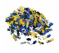 Congrats Graduation Confetti 2023 Pack of 1000 | Blue and Gold Graduation Decorations Class of Graduation Centrepieces for Tables Event Planner Organiser (BU2 One Size)