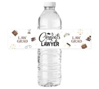 Congrats Lawyer Bottle Labels Stickers Law Grad Prom Party Wine Bottle Wrappers Lawyer Graduation Party Lables Perfect Decoration Supplies Waterproof 32 Stickers