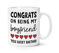 Congrats On Being My Boyfriend You Lucky B-st-rd 10oz Mug Cup