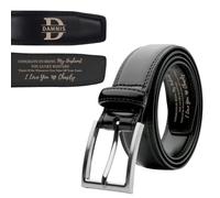 Congrats on Being My Husband Belt, Personalized Valentines Day Men's Leather Belt ,Think Of Me Whenever You Take Off Your Pants, Custom Engraved Name Leather Belt Gift for Men Him Husband boyfriend
