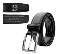 Congrats on Being My Husband Belt, Personalized Valentines Day Men's Leather Belt ,Think Of Me Whenever You Take Off Your Pants, Custom Engraved Name Leather Belt Gift for Men Him Husband boyfriend