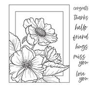Congrats Thanks Hello Friend Hugs Miss You Love You Alphabets Dies and Stamps Sets for Card Making DIY Scrapbooking Embossing Stencil Die Cuts Punch Template Moulds Arts Crafts Scrapbooking Supplies