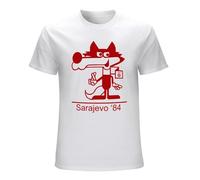CONGRATULATE Sarajevo 84 Mens White T-Shirt M