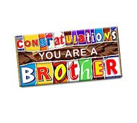 Congratulation You Are a Brother Chocolate Bar Wrapper Novelty Love Gift Present CH-391 (without chocolate bar)