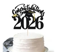 Congratulations 2026 Cake Topper, Congrats Grad/You Did It Cake Decor, Class of 2026 High School/College Graduation Party Decorations Supplies
