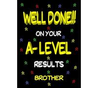 Congratulations A Levels Passing Exams Card For Brother (Design 2)