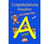 Congratulations A Levels Passing Exams Card For Daughter (Design 3)