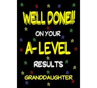 Congratulations A Levels Passing Exams Card For Granddaughter (Design 2)