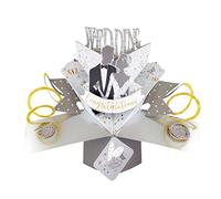 Congratulations Bride & Groom Wedding Pop Up Greeting Card 3D Pop-Up Cards