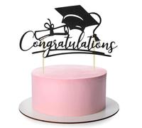 Congratulations Cake Topper Graduation Decorations, Congrats Grad Cake Decor, 2026 High School/College/Senior Graduation Decorations Supplies, Class of 2026 Happy Graduation A6-BYDDCP