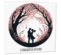 Congratulations Card for Couples - Engagement Anniversary Expecting 145 x 145mm