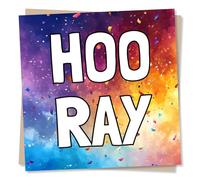 Congratulations Card for Friend or Loved One - Celebration, Hooray, Wonderful - for A Special Achievement, Exams, New Job, Driving Test - for Partner, Relative, Colleague