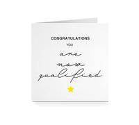 Congratulations Card for Him Her - Qualified Teacher Nurse Passed Exam For Friend Brother Sister Son Daughter