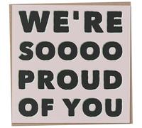 Congratulations Card for Son or Daughter, We're So Proud of You, New Job Card, Passed Exams, Leaving Present for Colleague, Passed Driving Test, Graduation or Exam Results, 148mm