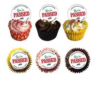 Congratulations Cupcake Toppers You've Passed Your Driving Test Rice Wafer Card or Icing Sheet Cake 17th VEX