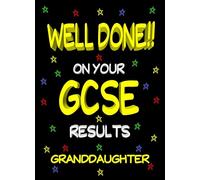 Congratulations GCSE Passing Exams Card For Granddaughter (Design 2)