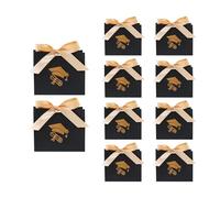 Congratulations Grad Gift Bags - Paper Handle Carrier Bags, Graduation Candy Packaging Bundle, Suitable Event-Mate | Party Favor Packaging For Commencement Ceremony Birthday Wedding