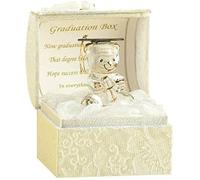 Congratulations Graduation Gift Box Ornaments With Crystal Glass Figurine and Memorable Poem, Perfect Present for University, College, and School Graduates. Special Packaging (Teddy Bear)