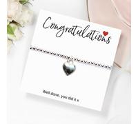 Congratulations Heart Charm Bracelet & Card