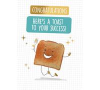 Congratulations Here's A Toast To Your Success! - Funny Congrats Card