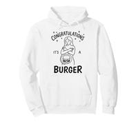 Congratulations It's a Burger Funny Burger Lover Woman Pullover Hoodie