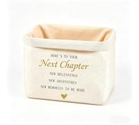 Congratulations Next Chapter Gifts, Reusable 'Here'S To Your Next Chapter' Good Luck Basket For Men And Women, Ideal For New Home, Leaving, Retirement, New Job Promotion, University, Baby Gifts