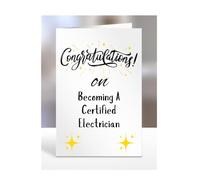 Congratulations on Becoming a certified electrician Card, Gifts for Men or Women, Presents for Christmas, Greetings Card, Him, Her, Female, Male, A5-113_28