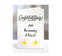 Congratulations on Becoming a priest Card, Gifts for Men or Women, Presents for Christmas, Greetings Card, Him, Her, Female, Male, A5-113_38