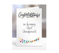 Congratulations on becoming Great Grandparents, Card Gifts for Men, Women, Him, Her, Presents, Congrats, A5-325_16