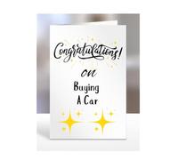 Congratulations on Buying a car Card, Gifts for Men or Women, Presents for Christmas, Greetings Card, Him, Her, Female, Male, A5-113_86