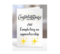Congratulations on Completing an apprenticeship Card, Gifts for Men or Women, Presents for Christmas, Greetings Card, Him, Her, Female, Male, A5-113_117