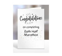 Congratulations on completing Bath Half Marathon card, gifts for men, women, friend, son, daughter, brother, sister, colleague, presents for christmas, A5-245_3