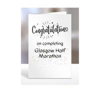 Congratulations on completing Glasgow Half Marathon card, gifts for men, women, friend, son, daughter, brother, sister, colleague, presents for christmas, A5-245_16