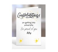Congratulations on getting into university, card for Ally, gifts for men, women, him, her, male, female, presents for Christmas, A5-194_11