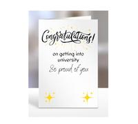 Congratulations on getting into university card, gifts for men, women, him, her, male, female, presents for Christmas, A5-194_228