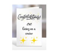 Congratulations on Going on a cruise Card, Gifts for Men or Women, Presents for Christmas, Greetings Card, Him, Her, Female, Male, A5-113_223
