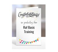 Congratulations on graduating from Raf Basic Training Card, For Men, Women, Gifts for Him, Her, Graduation, Birthday, Presents, Daughter, Son, A5-349e_45