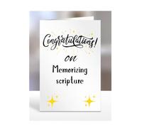Congratulations on Memorizing scripture Card, Gifts for Men, Women, Presents for Man, Woman or Person, Greetings Card, Funny, Joke, Silly, Gag, A5-128_16
