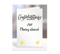 Congratulations on Moving abroad Card, Gifts for Men, Women, Presents for Man, Woman or Person, Greetings Card, Funny, Joke, Silly, Gag, A5-128_20