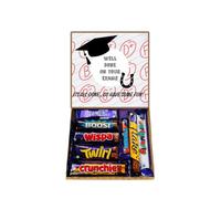 Congratulations On Passing Exams Chocolate Gift Chocolates Sweet Box Great Treat Box - 8 Full Size Bars Chocolates Hamper