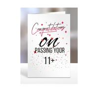 Congratulations on passing your 11+ Card, Gifts for Men or Women, Presents for Christmas, Greetings Card, Him, Her, Female, Male, A5-115_2