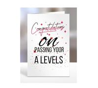 Congratulations on passing your A LEVELS Card, Gifts for Men or Women, Presents for Christmas, Greetings Card, Him, Her, Female, Male, A5-115_3