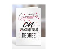 Congratulations on passing your DEGREE Card, Gifts for Men or Women, Presents for Christmas, Greetings Card, Him, Her, Female, Male, A5-115_33