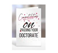 Congratulations on passing your DOCTORATE Card, Gifts for Men or Women, Presents for Christmas, Greetings Card, Him, Her, Female, Male, A5-115_36