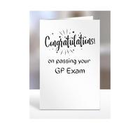 Congratulations on passing your GP exam card, gifts for men, women, friend, colleague, boss, manager, presents for christmas, A5-244b_56