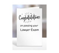 Congratulations on passing your Lawyer exam card, gifts for men, women, friend, colleague, boss, manager, presents for christmas, A5-244b_162