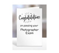 Congratulations on passing your Photographer exam card, gifts for men, women, friend, colleague, boss, manager, presents for christmas, A5-244c_16